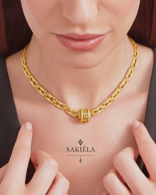 BVLGARI B.Zero1 Necklace (Diamond Covered)