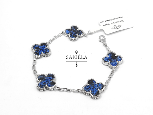 Van Cleef & Arpels' Alhambra 5 Motif Bracelet (Pietersite)