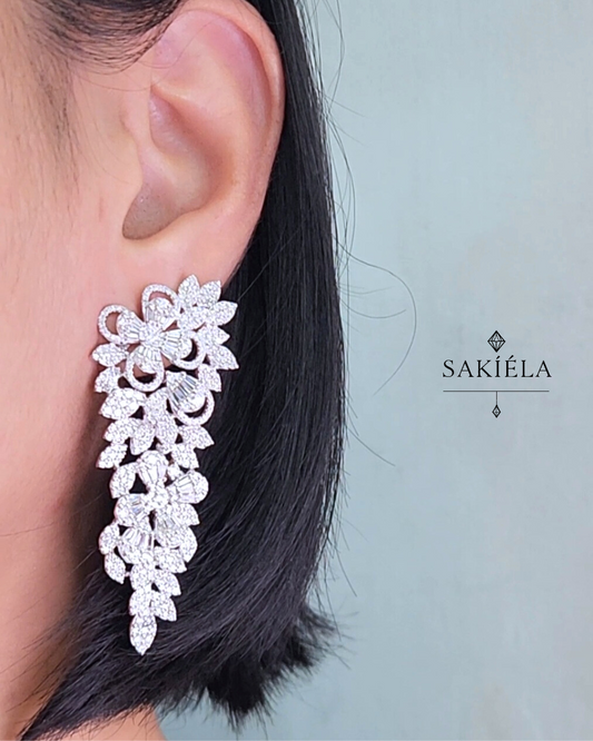 Elegant Drop Earrings - 6.376cts