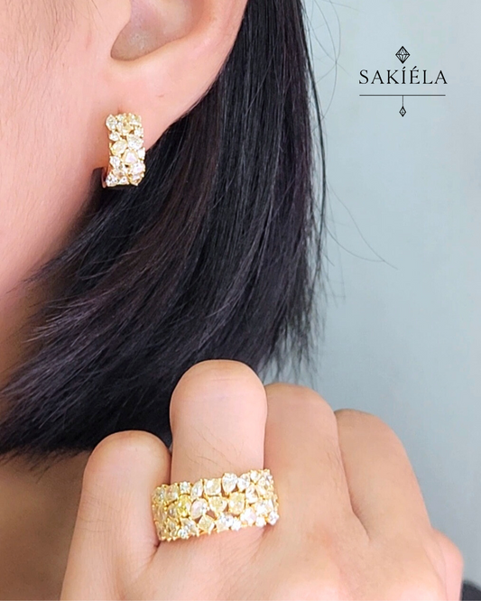 Diamond Ring & Earrings Set 61