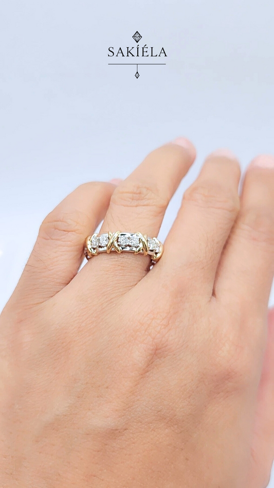 Diamond Sixteen Stones Ring