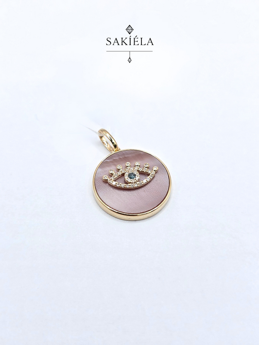 Diamond Egyptian Eye Pendant