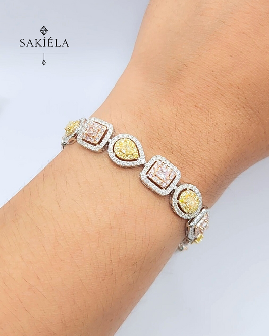 Fancy Colored Bracelet - 2.84cts