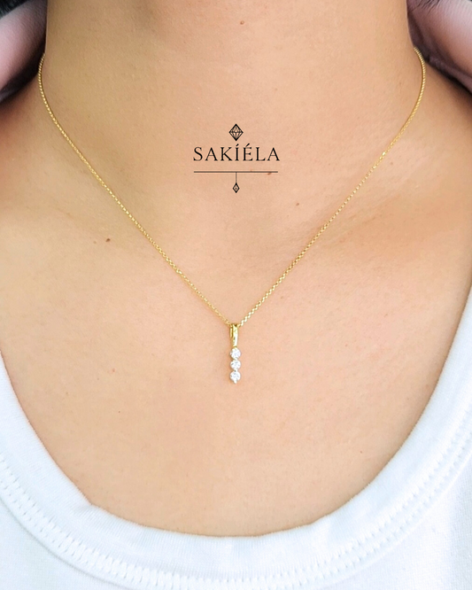 Drop Pendant Necklace - 0.15cts