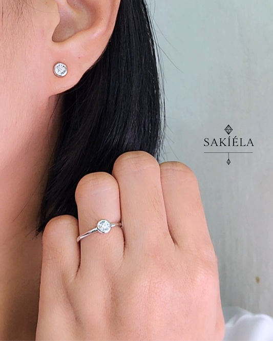 Diamond Ring & Earrings Set 50