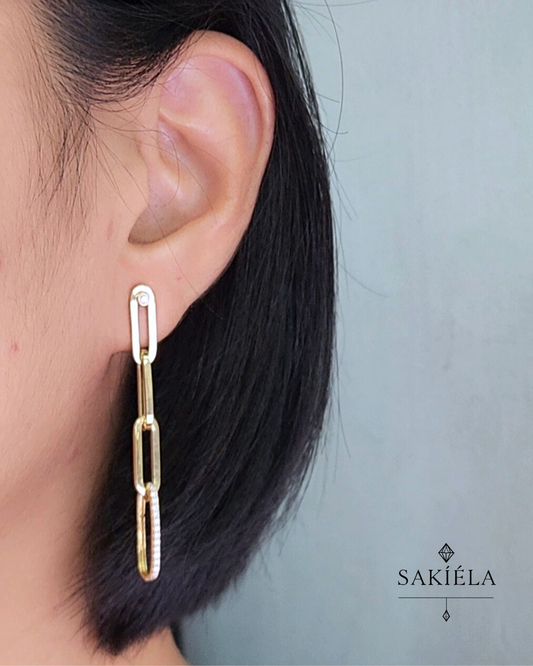 Chain Drop Earrings - 0.35cts