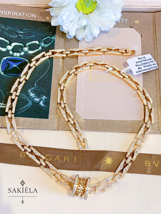 BVLGARI B.Zero1 Necklace (Diamond Covered)