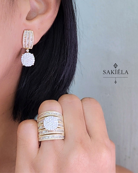 Diamond Ring & Earrings Set 41