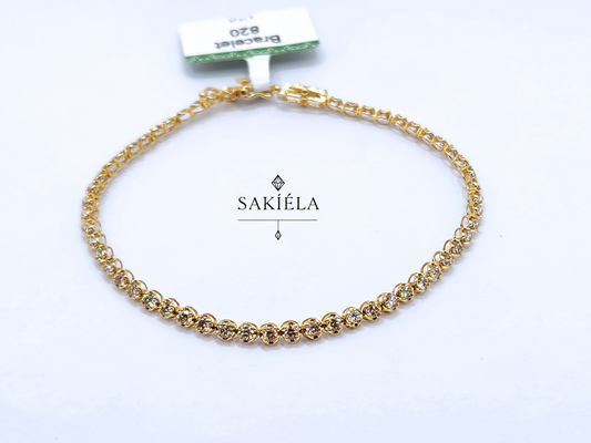 Diamond Beaded Tennis Bracelet