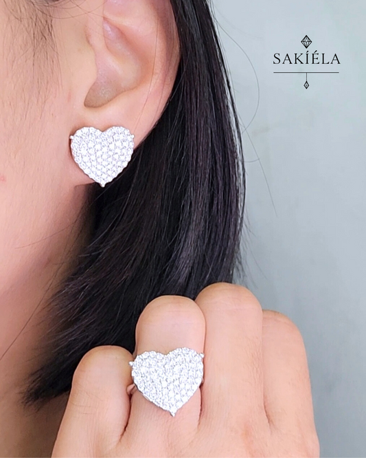 Diamond Ring & Earrings Set 62