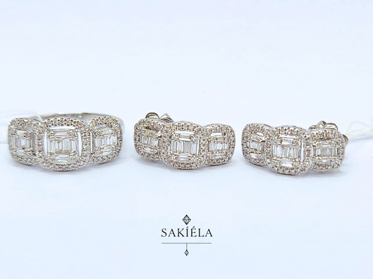 Diamond Luxury Ring & Earrings