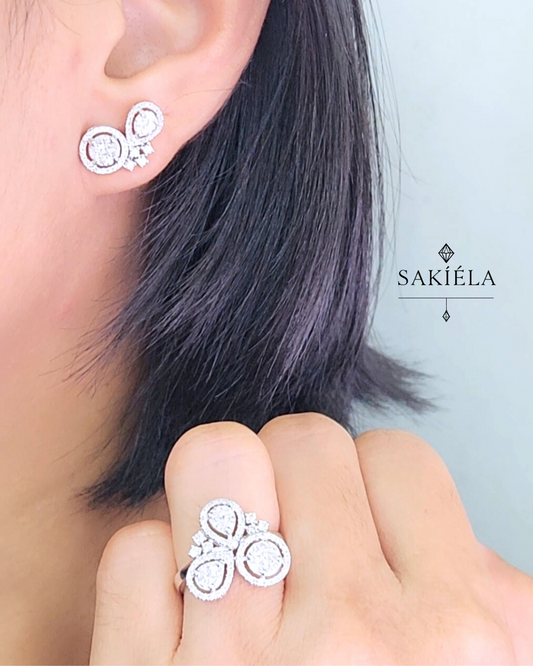 Diamond Ring & Earrings Set 51