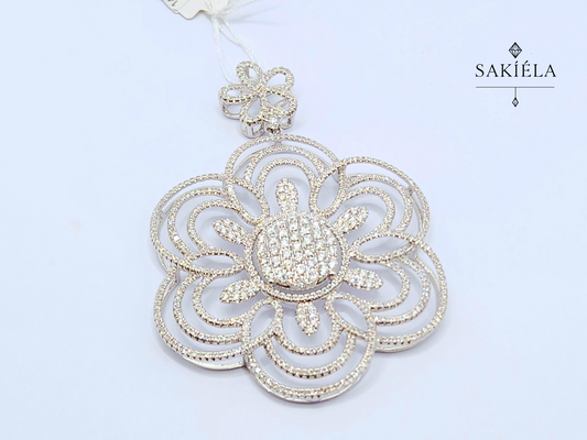 Diamond Flower Necklace