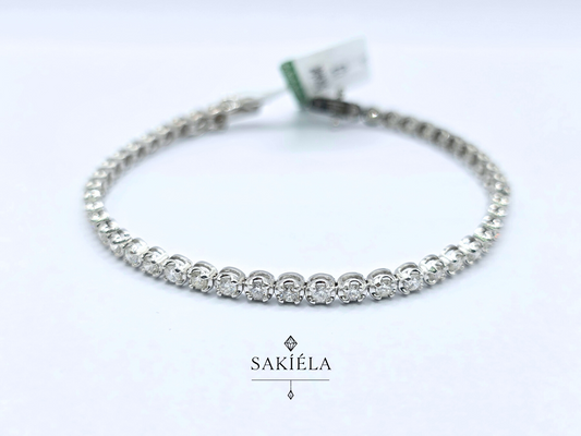 Diamond Beaded Tennis Bracelet