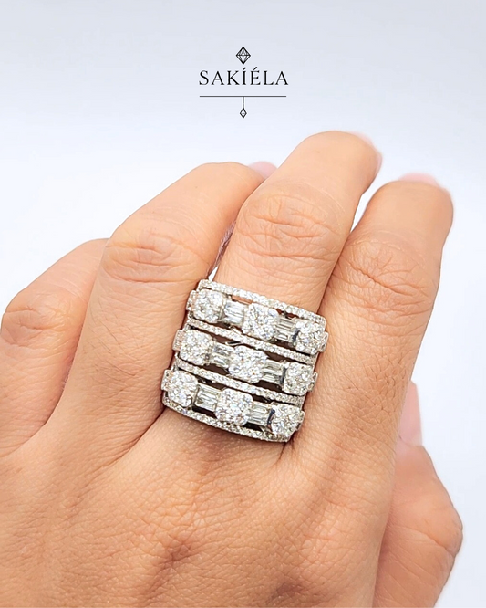 Stacked Ring - 2.91cts