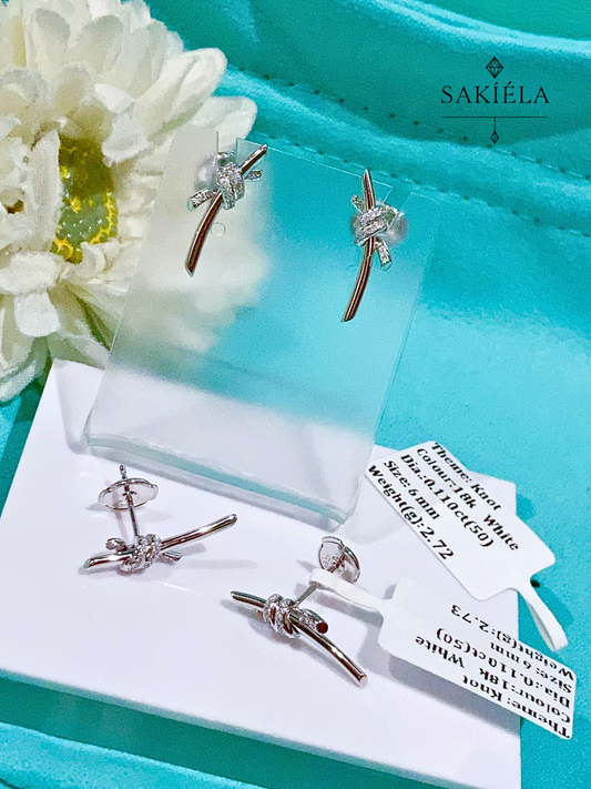 Tiffany Knot Drop Earrings