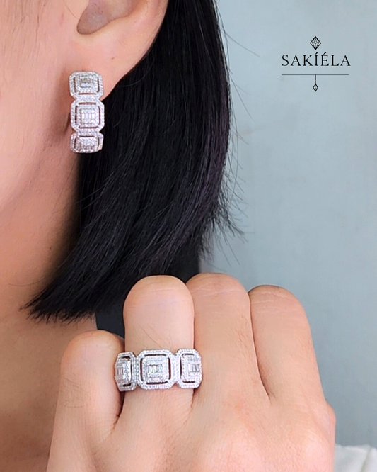 Diamond Ring & Earrings Set 27