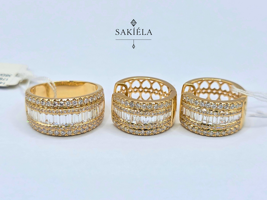 Diamond Hoop Earrings