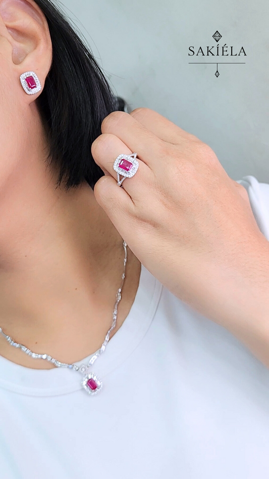 Diamond Ruby Set
