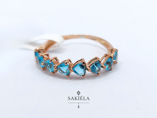 Aquamarine Love Ring