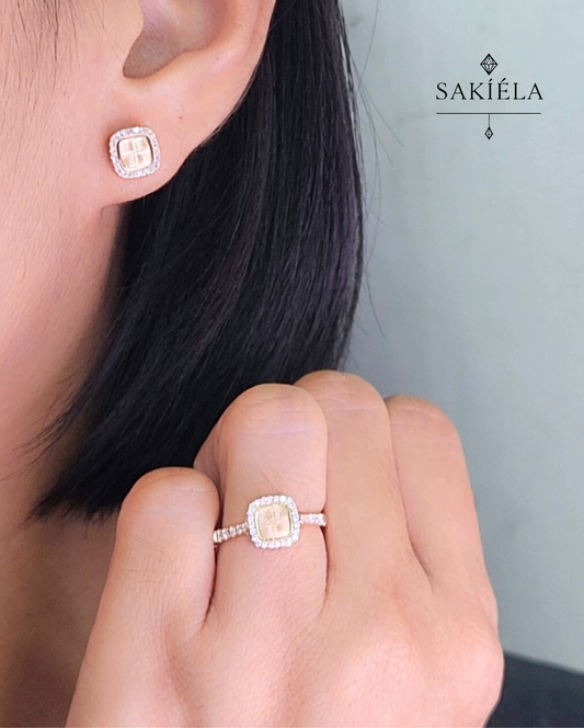 Diamond Ring & Earrings Set 16