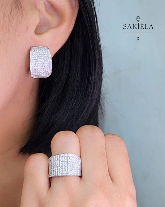 Diamond Ring & Earrings Set 24