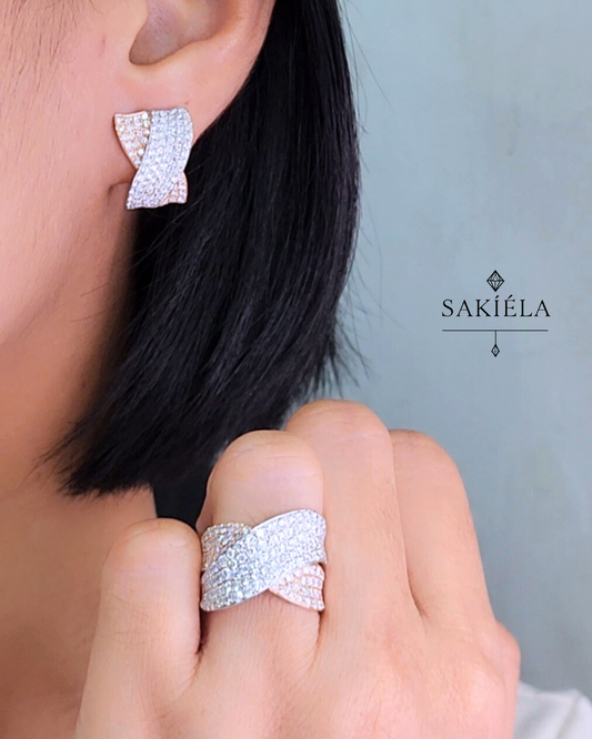 Diamond Ring & Earrings Set 42