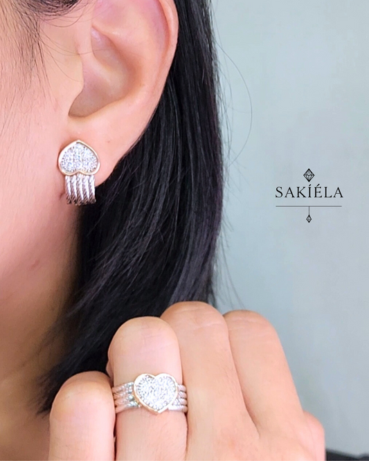 Diamond Ring & Earrings Set 56