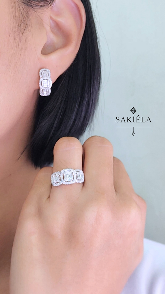 Diamond Luxury Ring & Earrings