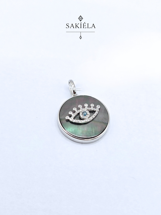 Diamond Egyptian Eye Pendant
