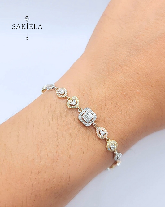 Tri-color Bracelet - 0.96cts