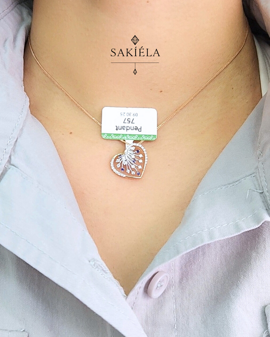 Heart Pendant - 0.58cts