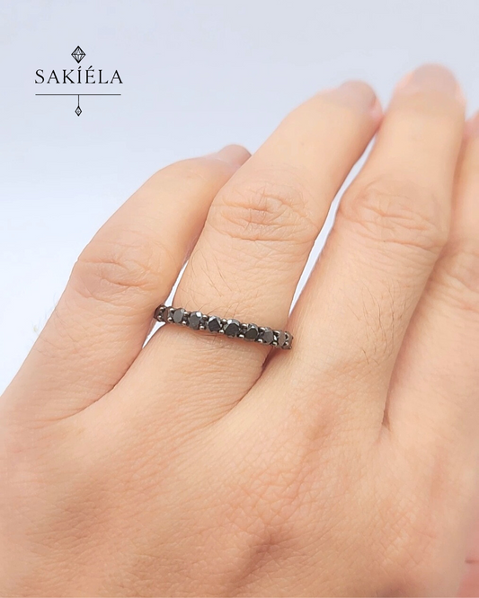 Black Diamond Ring - 1ct
