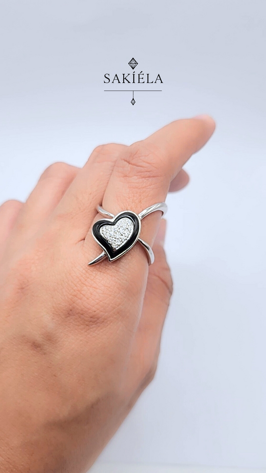 Heart Diamond Ring - 0.17cts