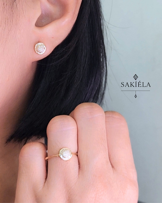 Diamond Ring & Earrings Set 17