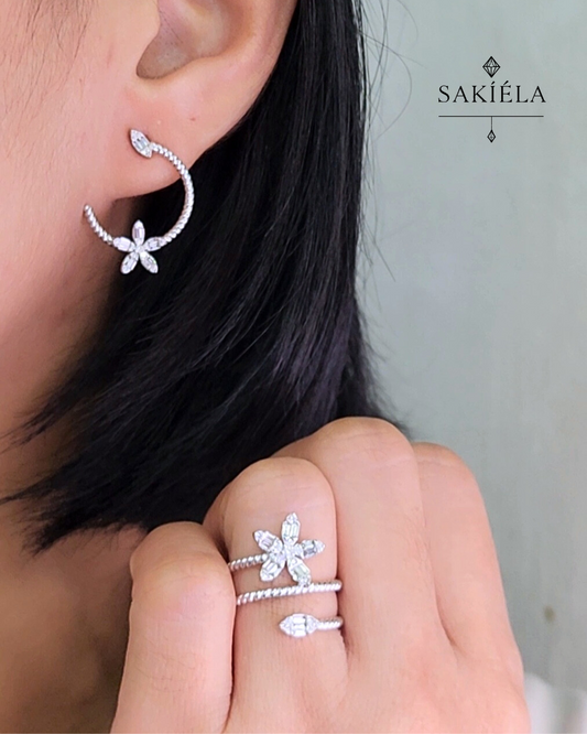 Diamond Ring & Earrings Set 76