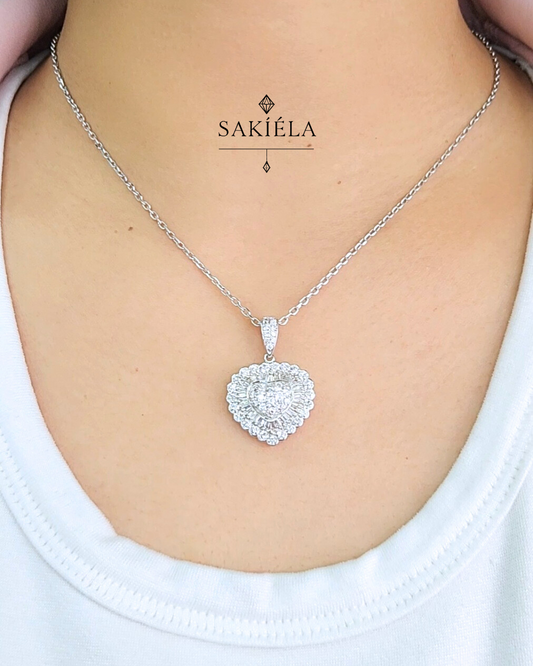 Heart Pendant Necklace - 2cts