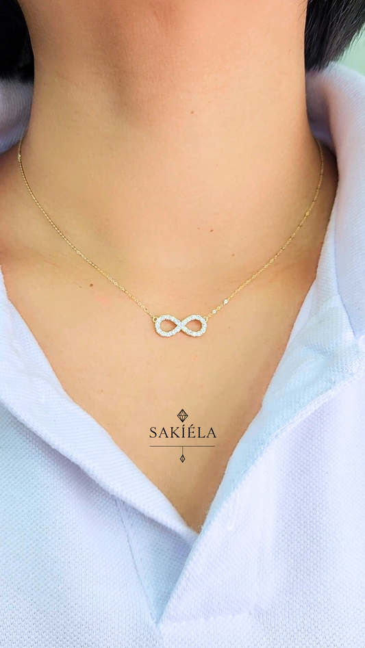 Diamond Infinity Necklace