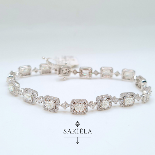 Diamond Tennis White Gold Bracelet