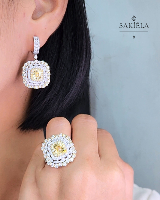 Diamond Ring & Earrings Set 25