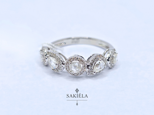 Diamond & White Amethyst Ring