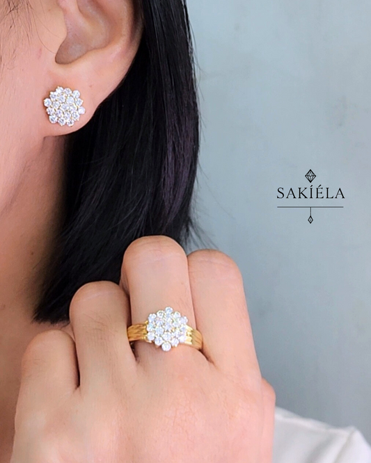 Diamond Ring & Earrings Set 34