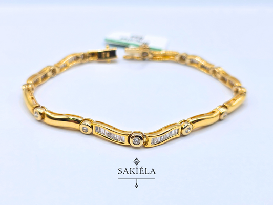 Diamond Golden Harmony Bracelet