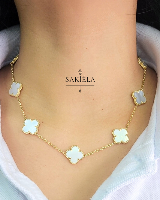 Van Cleef & Arpels' Alhambra 10 Motif Necklace (Mother-of-Pearl)
