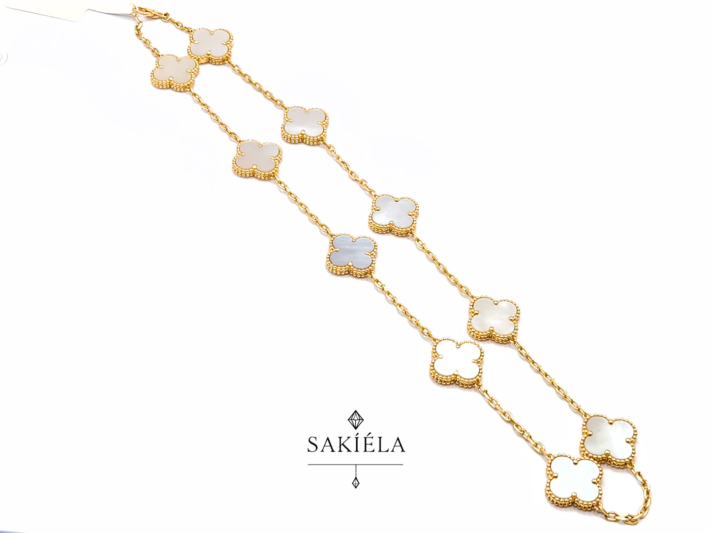 Van Cleef & Arpels' Alhambra 10 Motif Necklace (Mother-of-Pearl)