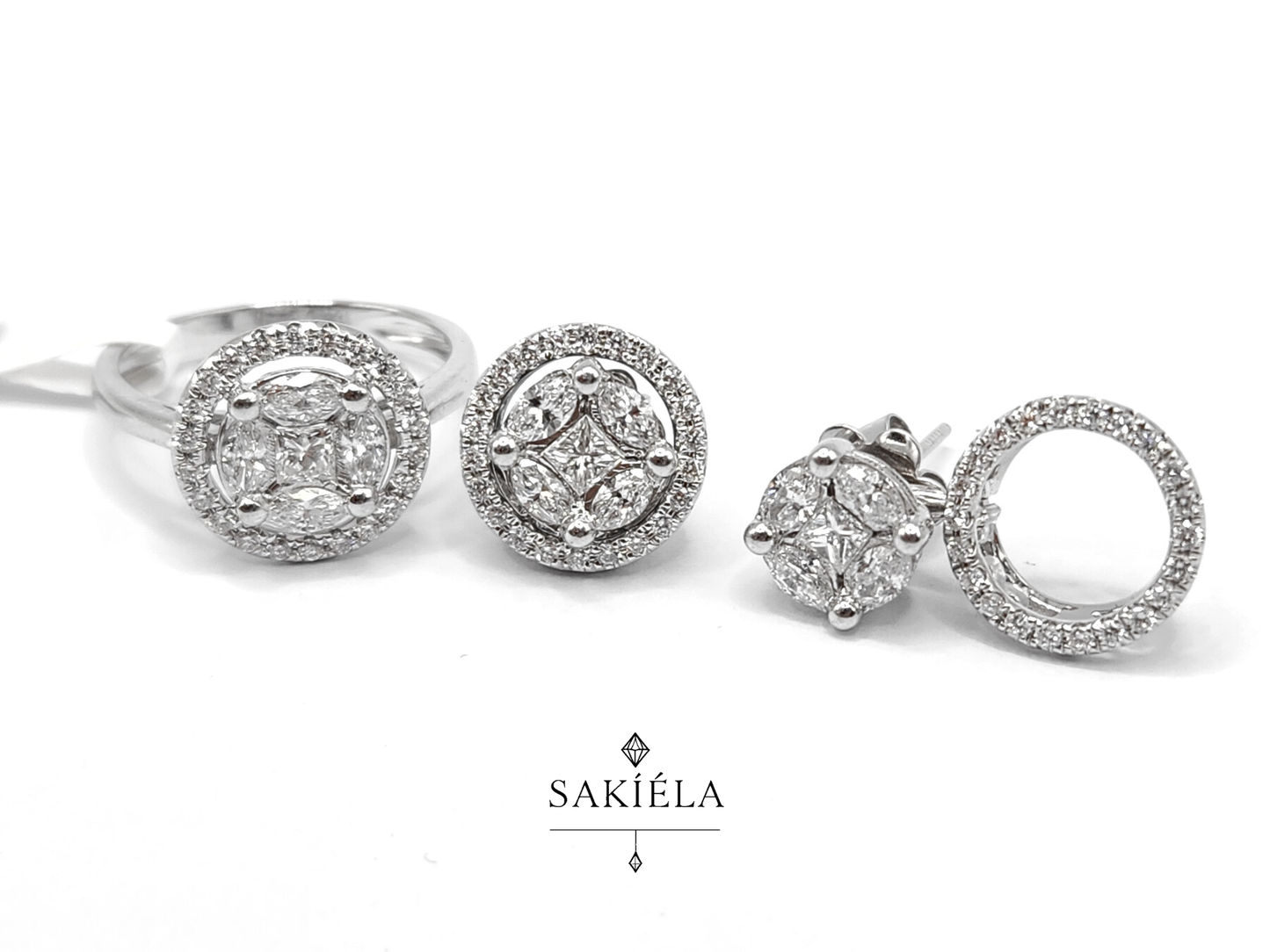 Diamond Ring & Earrings Set 66