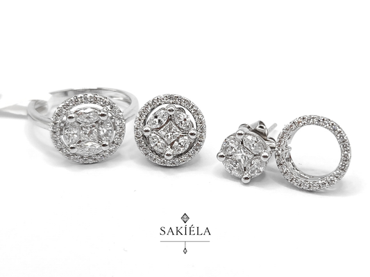 Diamond Ring & Earrings Set 66