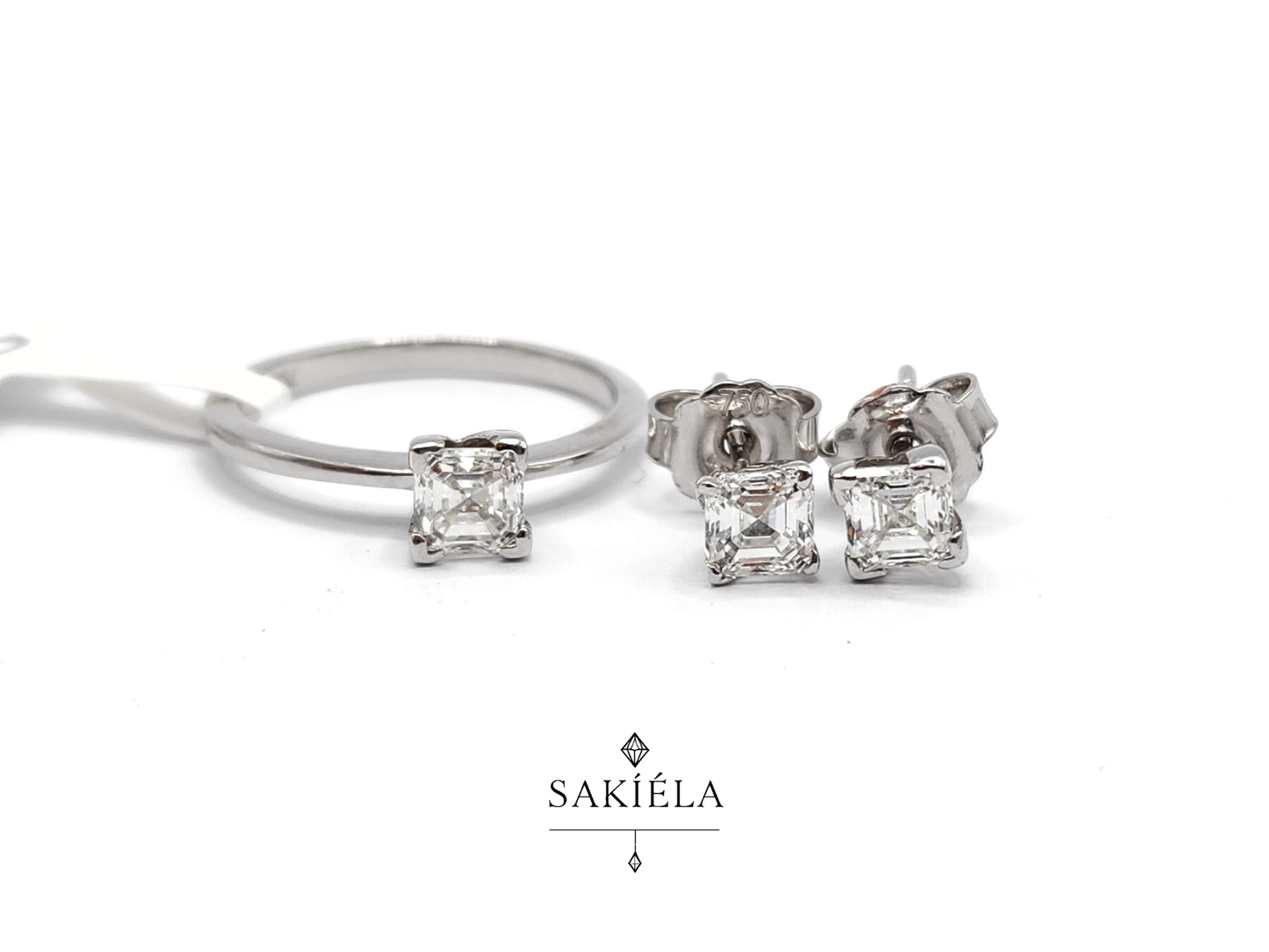 Diamond Ring & Earrings Set 60