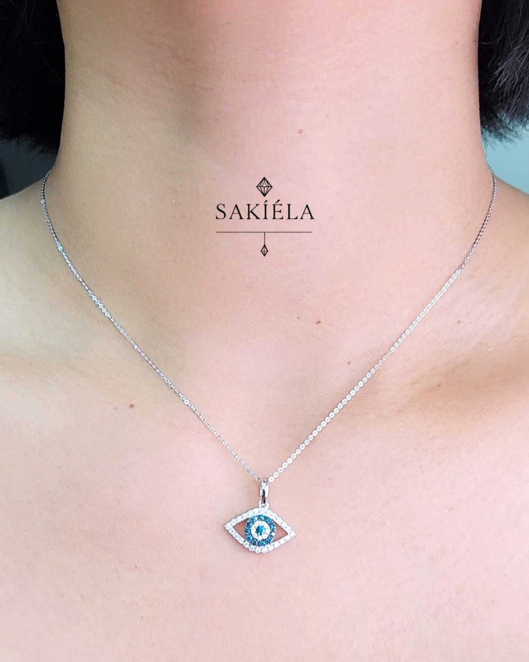 Evil Eye Necklace - 0.321cts