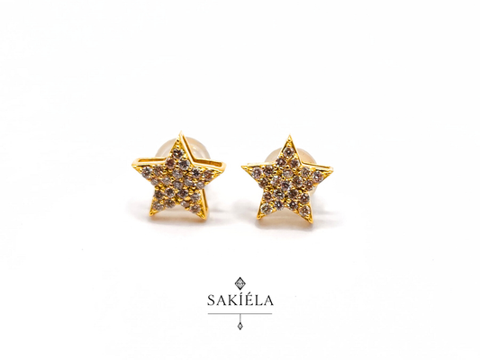 Star Stud Earrings - 0.50cts